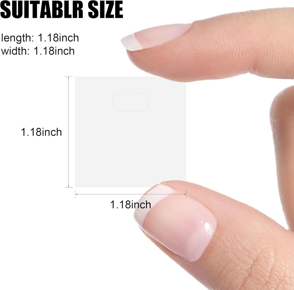 60 Pcs Vertical Blind Repair Tabs, Clear Large, Tabs