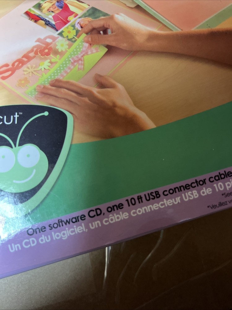 Provo Craft Cricket Design Studio Software Cd/10ft USBConnector Cable/mouse Pad