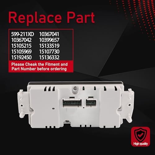 AC Heater Climate Control Switch Module Panel Compatible with 2002–2007 Chevy