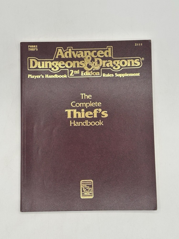 Advanced Dungeons & Dragons 2nd Ed. The Complete Thief's Handbook TSR Original