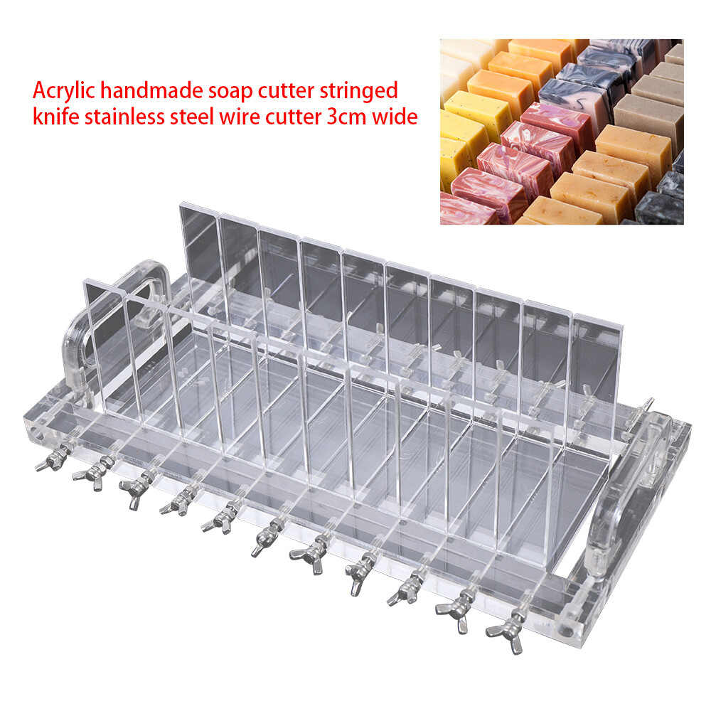 Acrylic Soap Cutter Set with Ergonomic Handle for Easy Soap Making