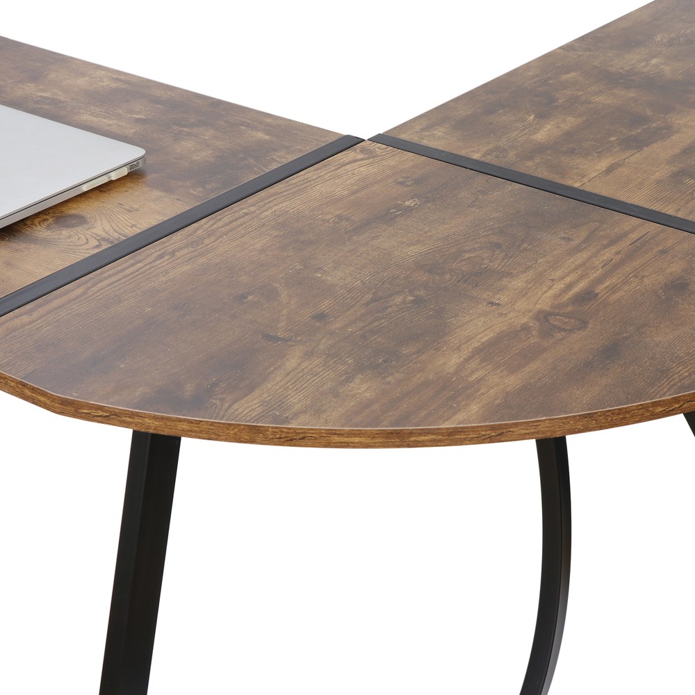 L Shaped Computer Gaming Corner Desk Laptop Study Writing Table Workstation Home