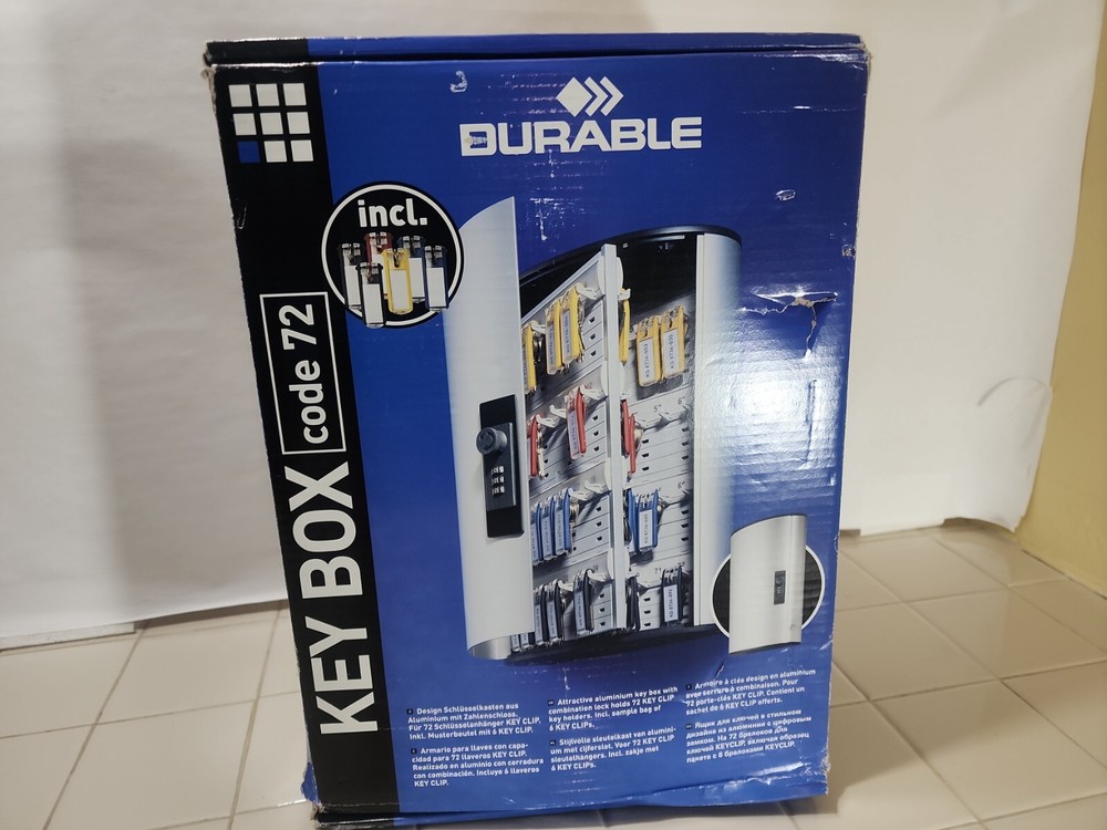Durable Aluminum Key Box Code 72 Made In Germany