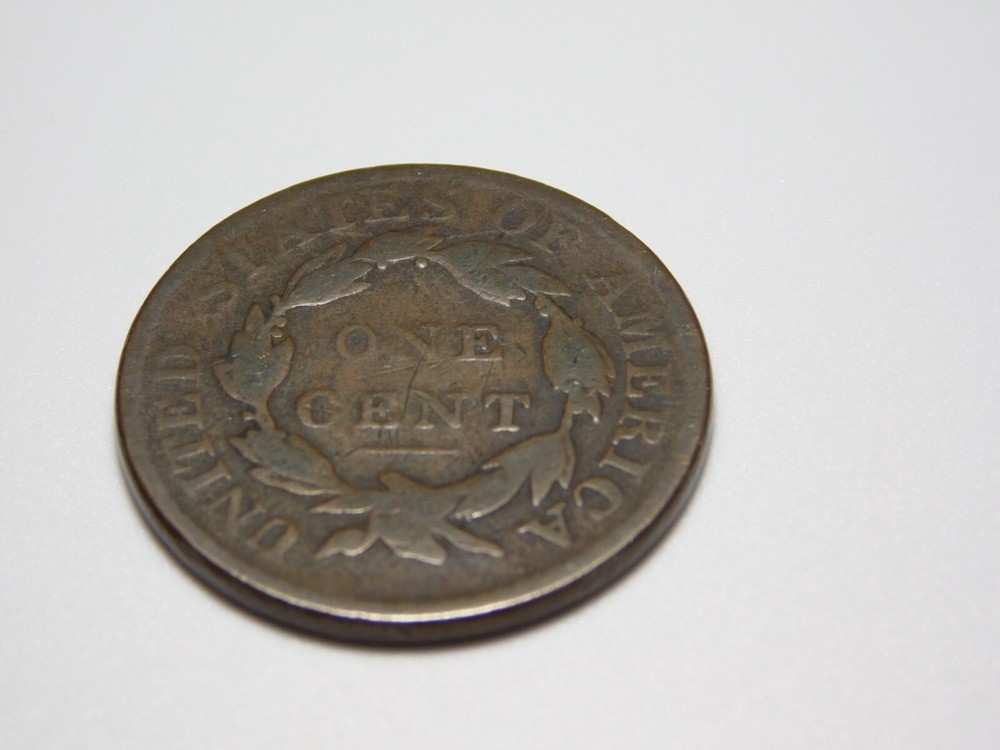 OLD US COPPER COINS 1819 CORONET HEAD LARGE CENT