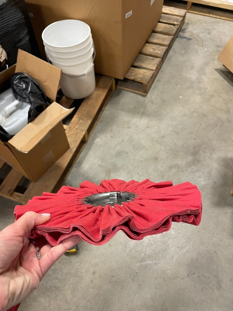 12" Red Airway Buffing Wheel for Angle Grinder