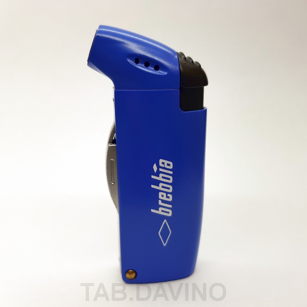 BREBBIA BLUE PIPE LIGHTER WITH CURAPIPE BOWL FLAME