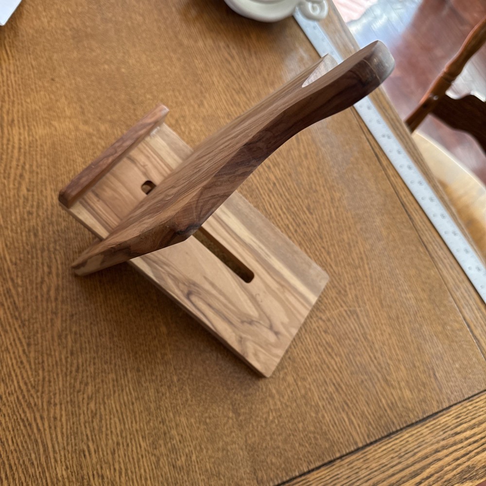 Olive Wood Cook Book Holder
