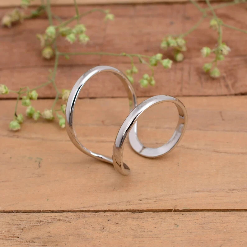 925 Sterling Silver, Arthritis Ring (both rings) , Splint Knuckle Ring, All Size