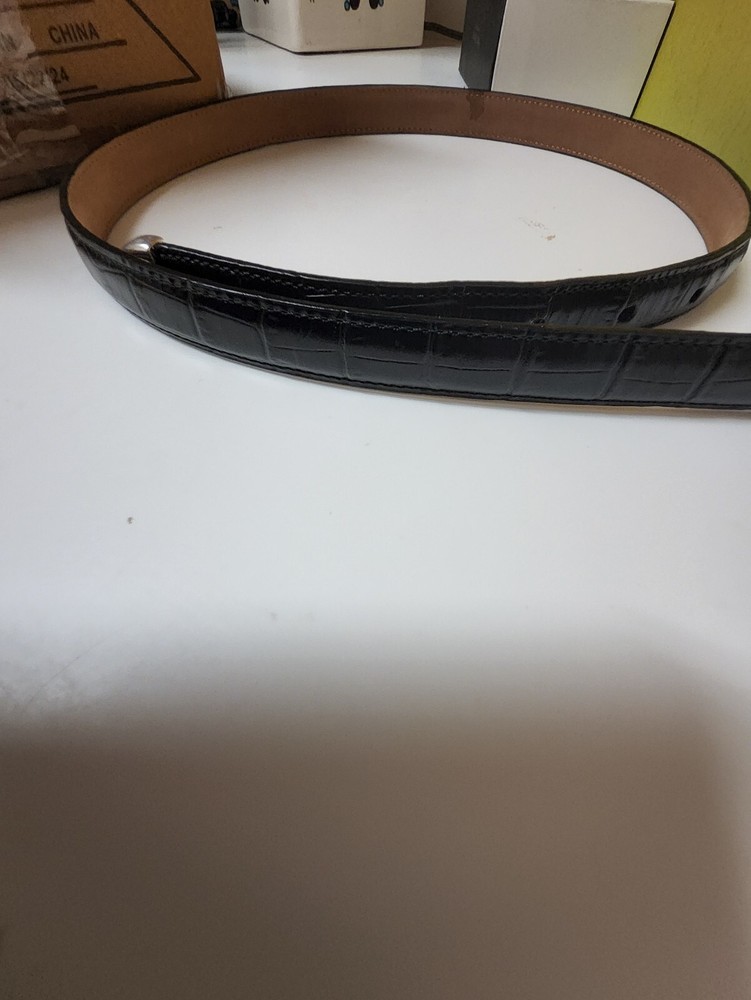 Brighton Leather Black Belt Sz 32 Womens
