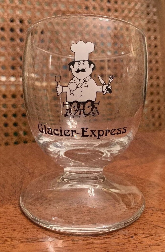 GLACIER EXPRESS Slanted Wine Glass Chef