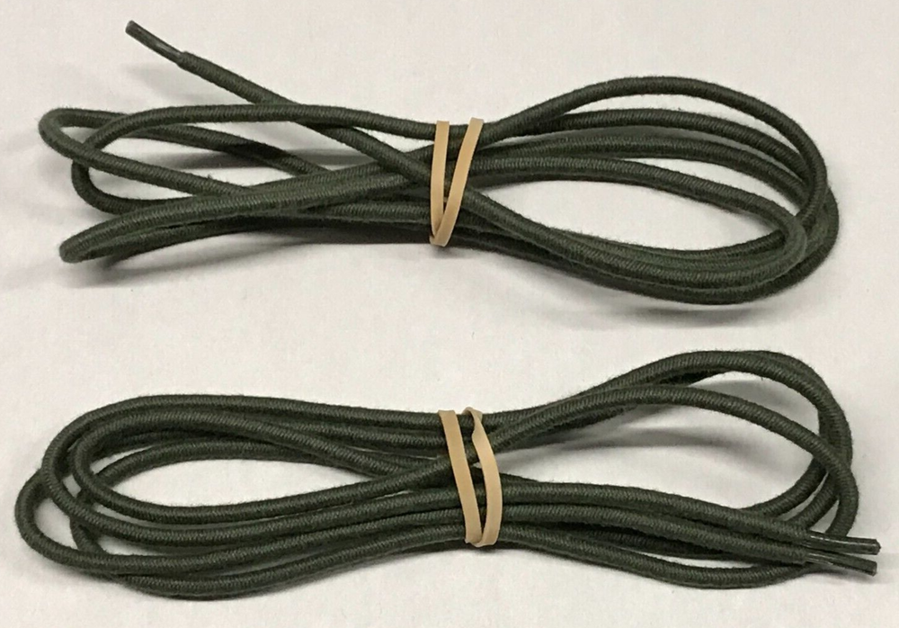Elastic Replacement Drawcord 59" OD Green USGI 2 Each