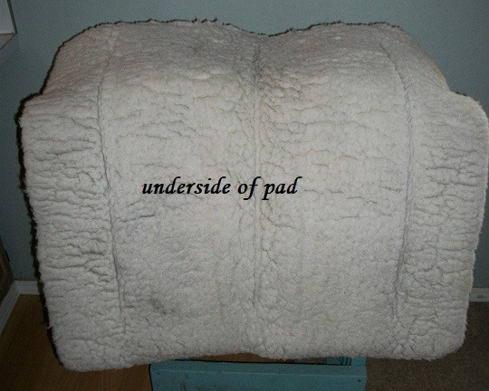 Western Saddle Pad, Toklat Wool Back with Memory Foam Panels