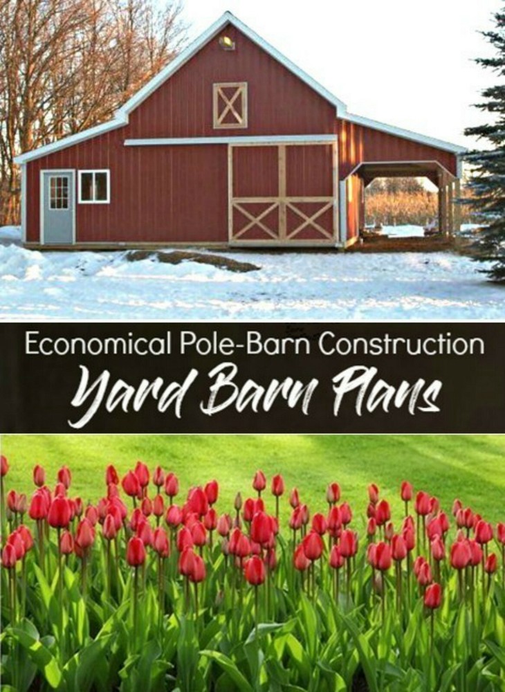 20 Yard Barn Designs - Complete Economical Pole-Barn Construction Plans (B9)