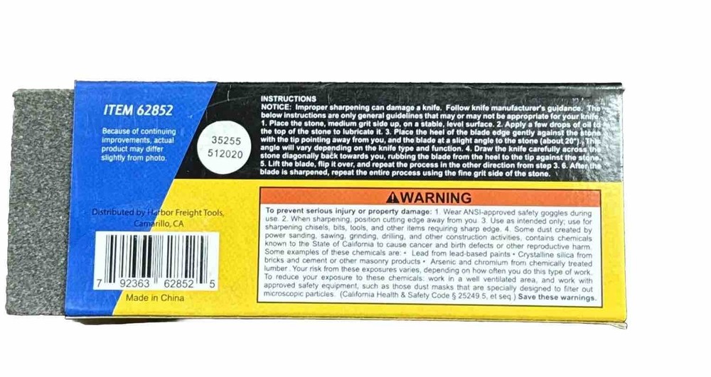 Gordon 6 Inch Dual Grit Combination Sharpening Stone