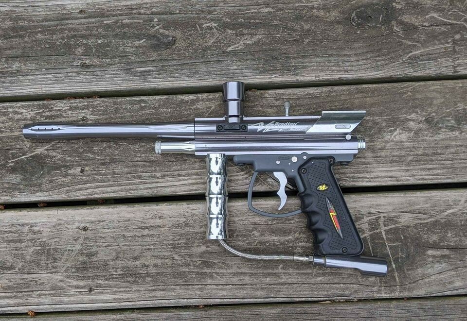 Paintball Marker: View Loader Prodigy E-Grip - Silver