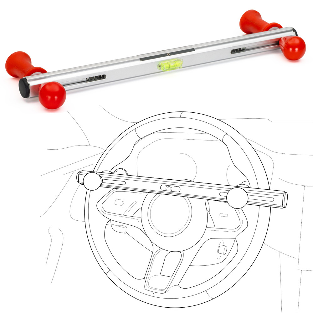 Steering Wheel Level Alignment Tool with Torpedo Level