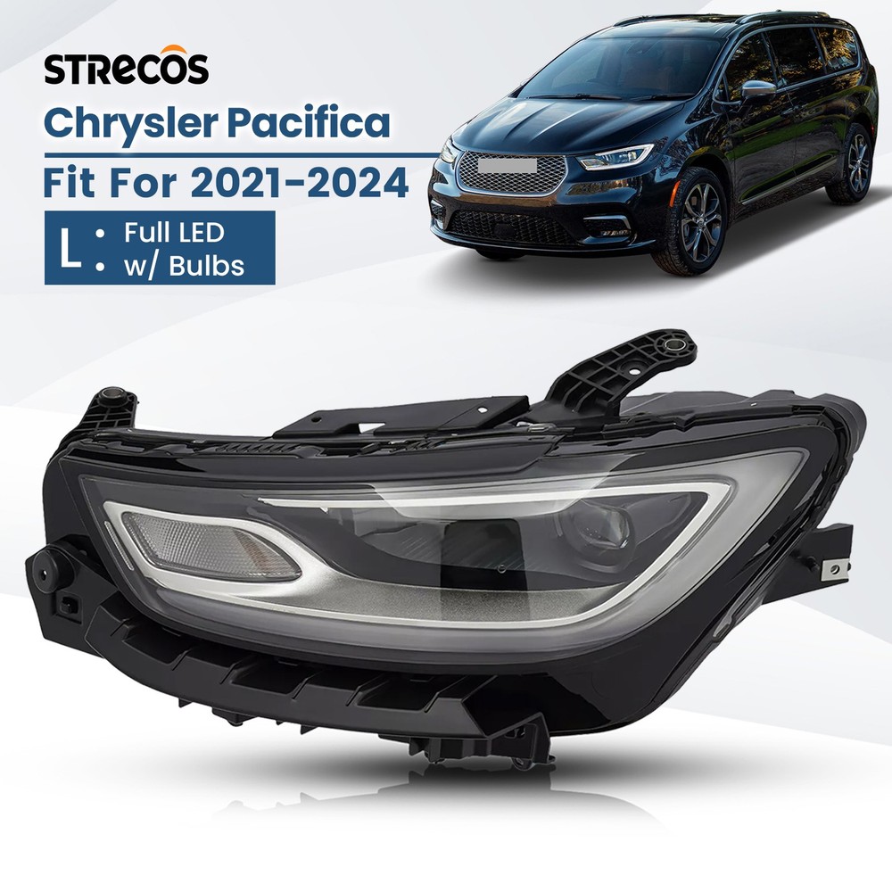 For 2021-2025 Chrysler Pacifica Full LED Projector Headlight w/ DRL Left Driver