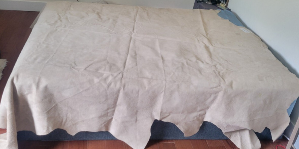 Light to Medium Tan Large Leather Hide | Chap Leather Sides