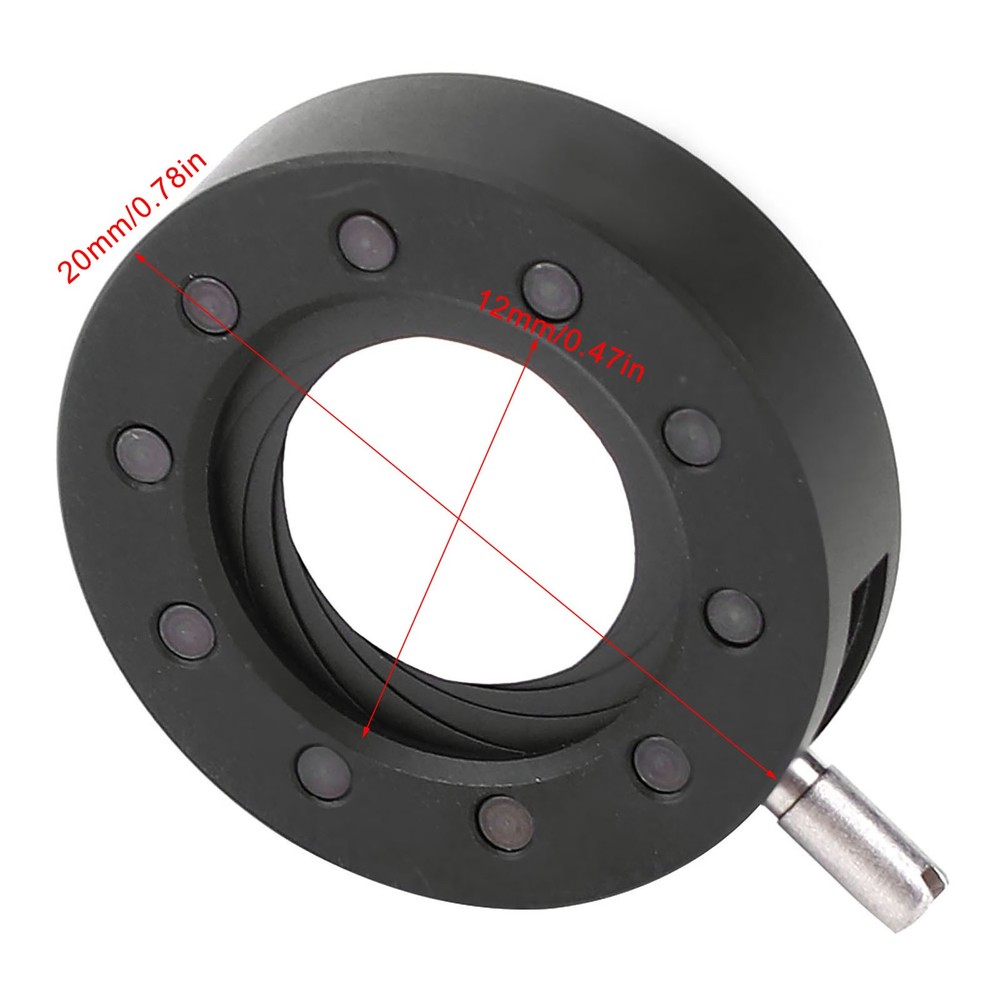 5 Metal Iris Aperture Adjustable Lens For Microscope Diaphragm