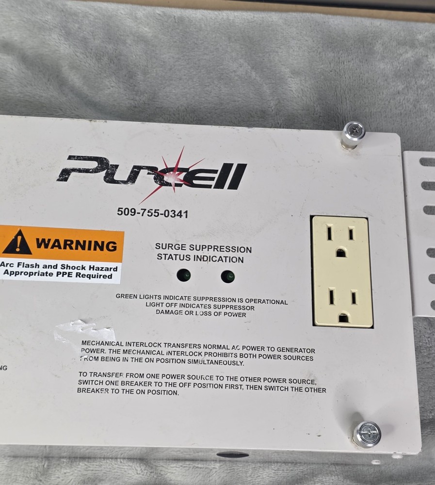 Purcell 60A Generator Transfer Switch Panel w/ Square D QO Breakers & Surge