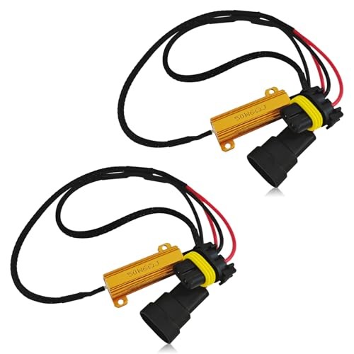 9005 9006 LED Headlight Load Resistor Kit, LED Light Canbus Decoder Anti 2PCS