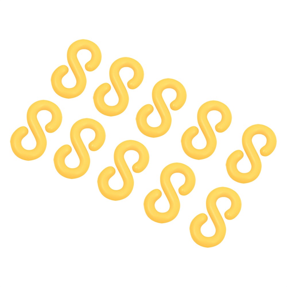 Chain Plastic Barrier Chain Safety Orange 200ft Link Diameter S-shaped Hooks