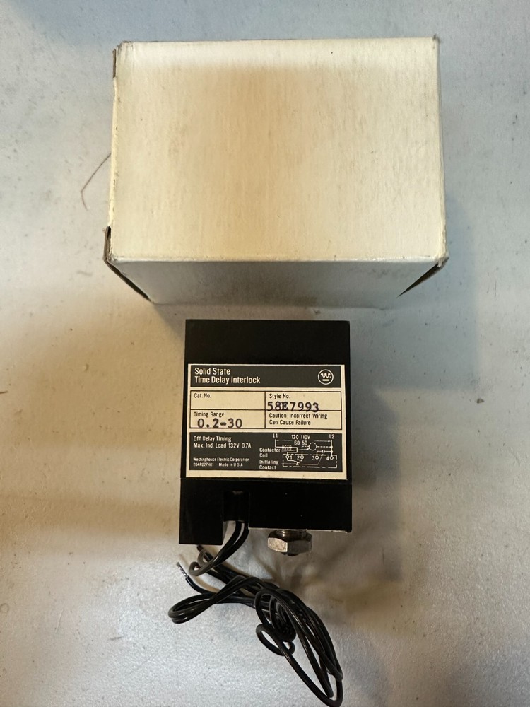 58E7993 Westinghouse Solid State Timer NIB 0.2-30 Second