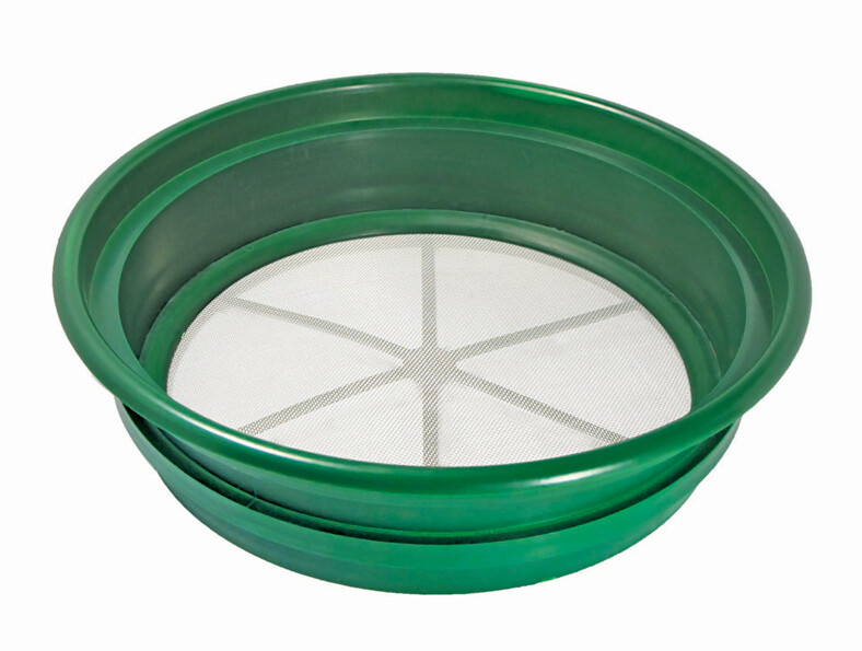 CLASSIFIER SIFTING PAN | 1/20" | STAINLESS STEEL SCREEN EARTH SIFTER STACKABLE