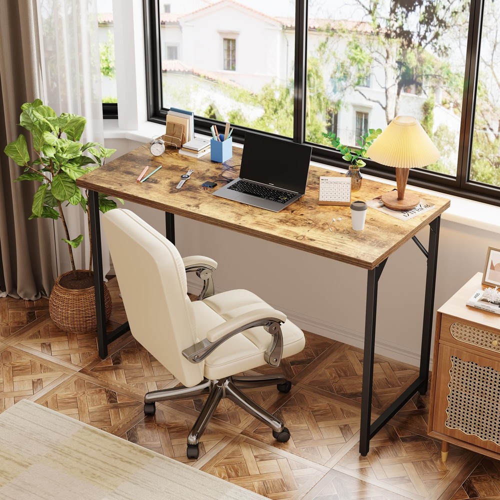 32 inch Computer Desk, Small Home Office Desk Study Writing Kid Table for Sma...