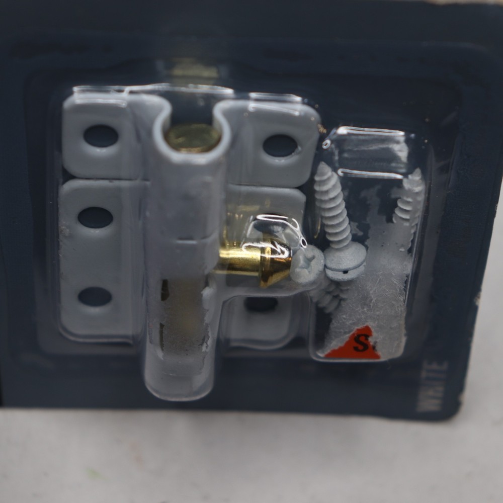 Everbilt 2 in. White Window Bolt