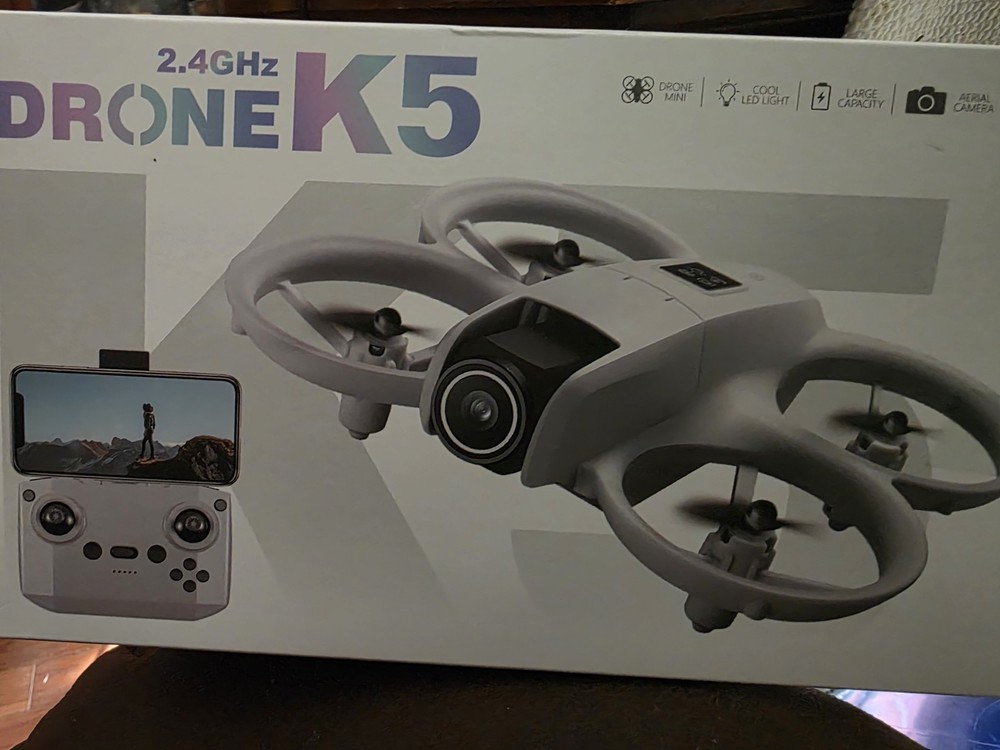 K5 Quadcopter Drone with Camera, Obstacle Avoidance, Gesture, LED Light