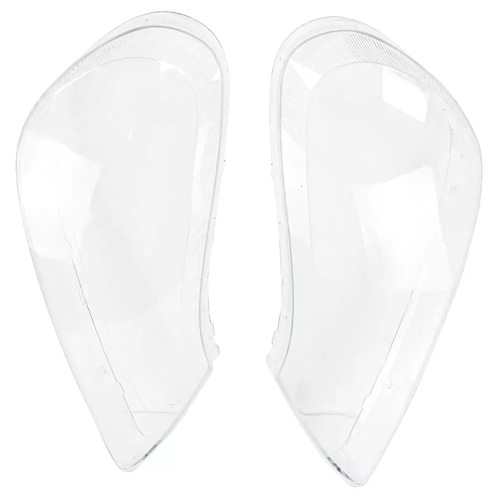 Pair For 2008-2010 Porsche Cayenne Headlight Lens Covers Replacement Clear Shell
