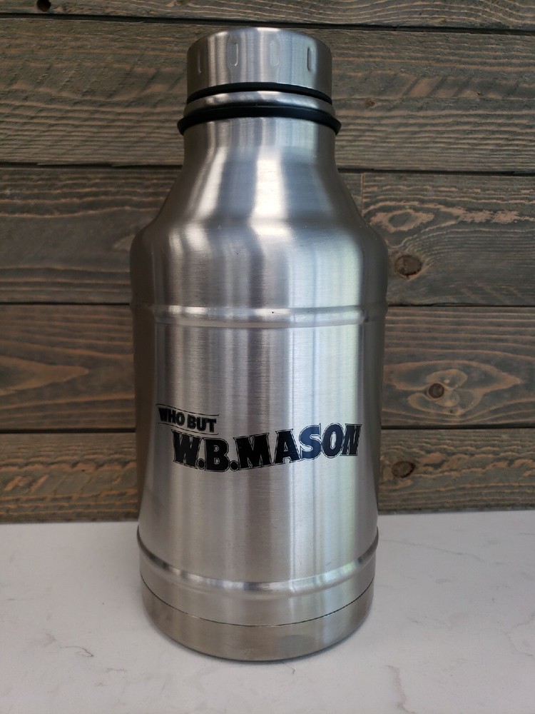 64oz Boss Growler Vacuum Insulated "Boss" Stainless Steel W.B. Mason advertising