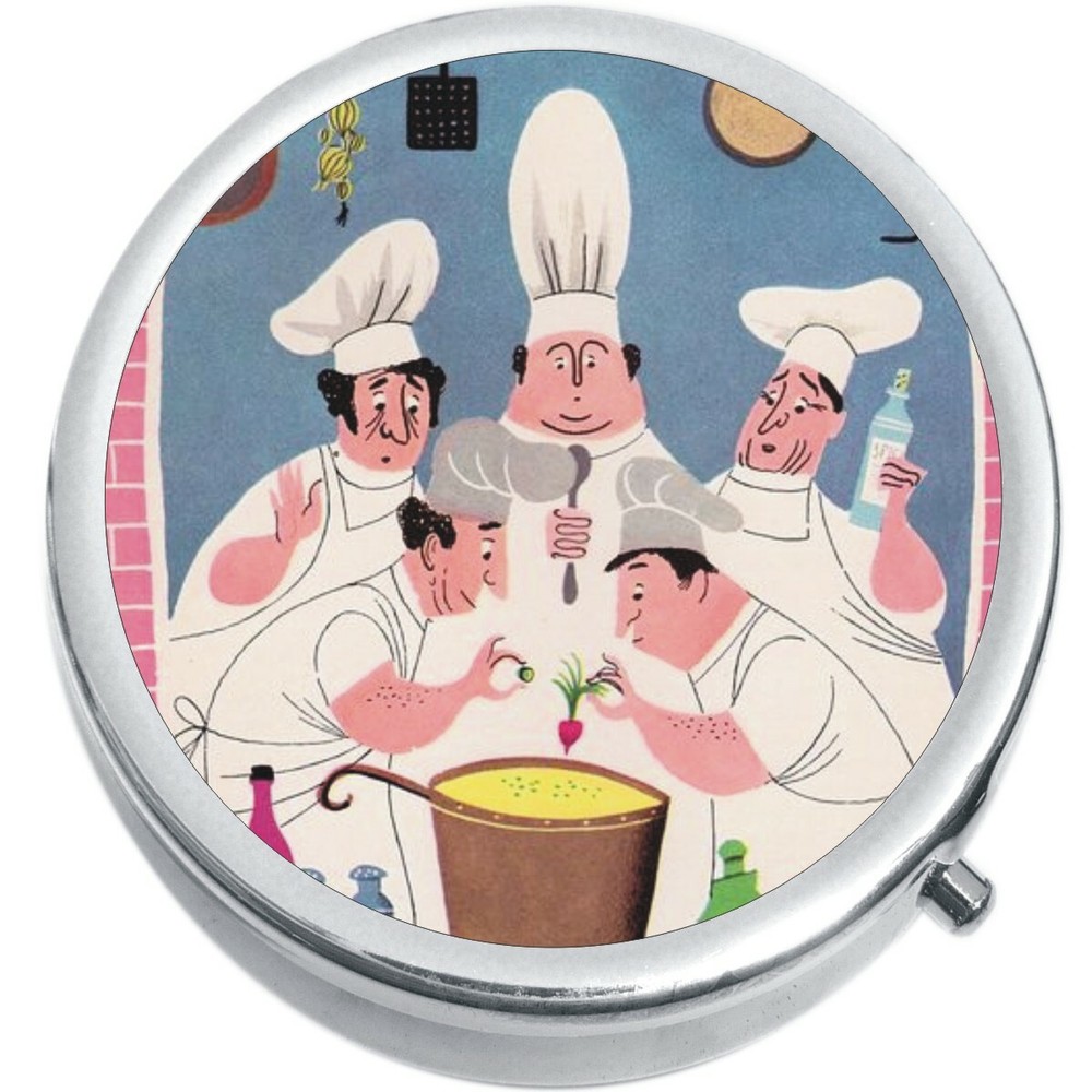 Chefs Medicine Vitamin Compact Pill Box