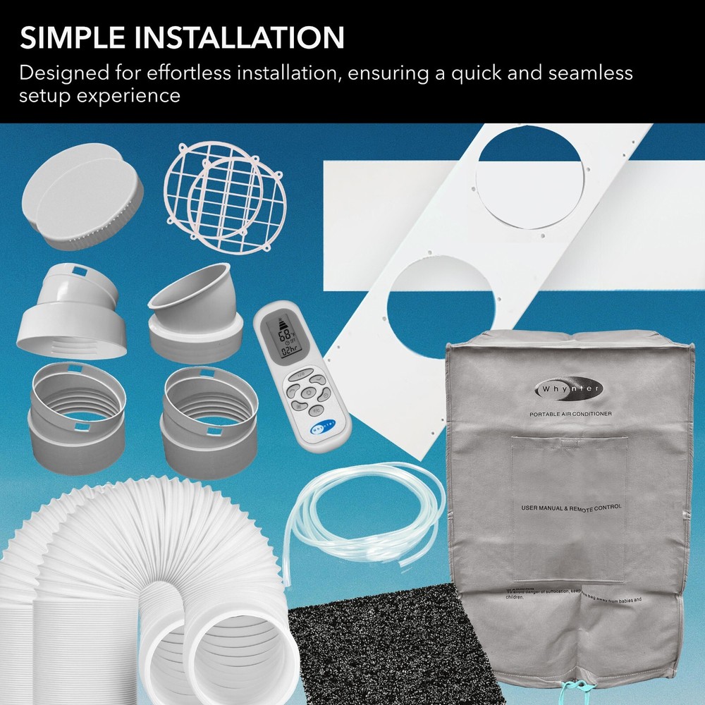 Whynter ARC-122DHP 12,000BTU Elite Dual Portable Air Conditioner with heat/drain