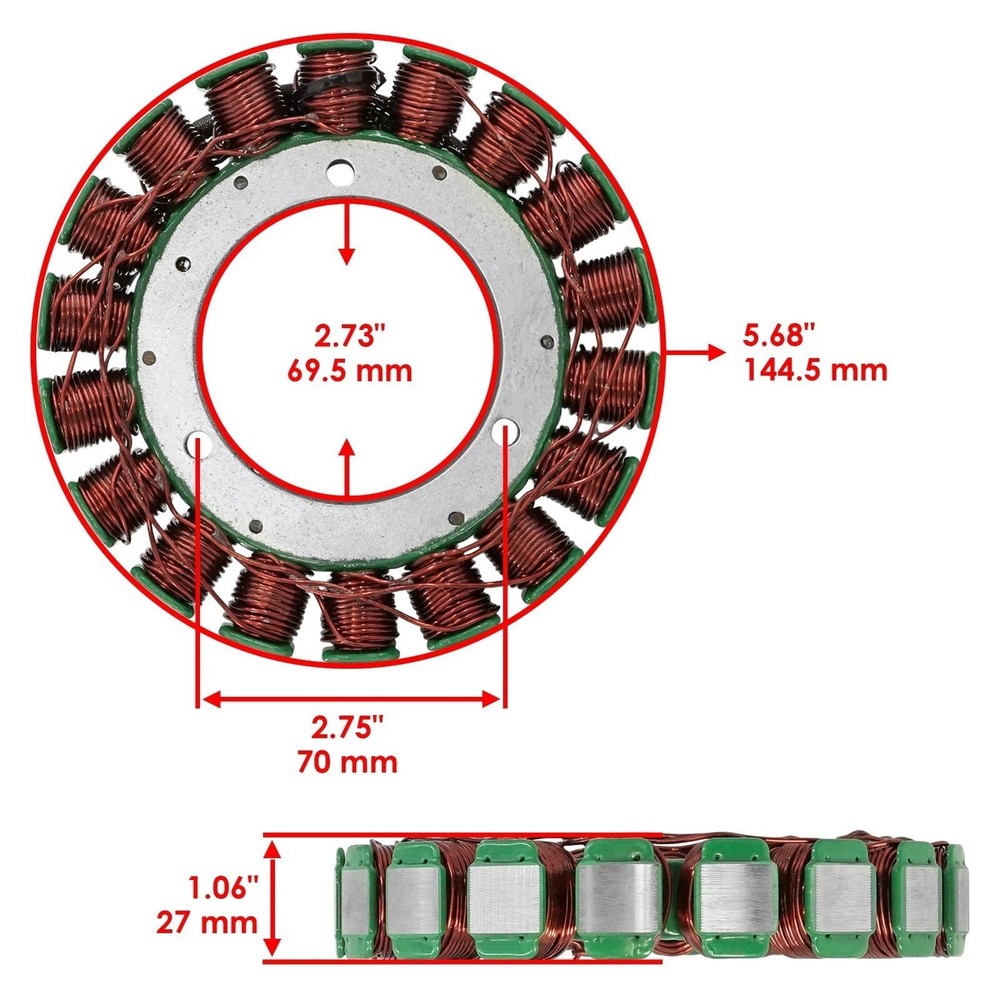 Electrical Coil Stator for John Deere Miu11412