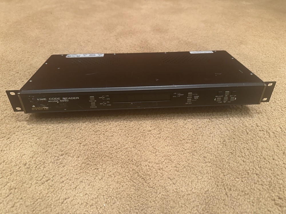 Evertz Microsystems Time Code Reader Model # 5950