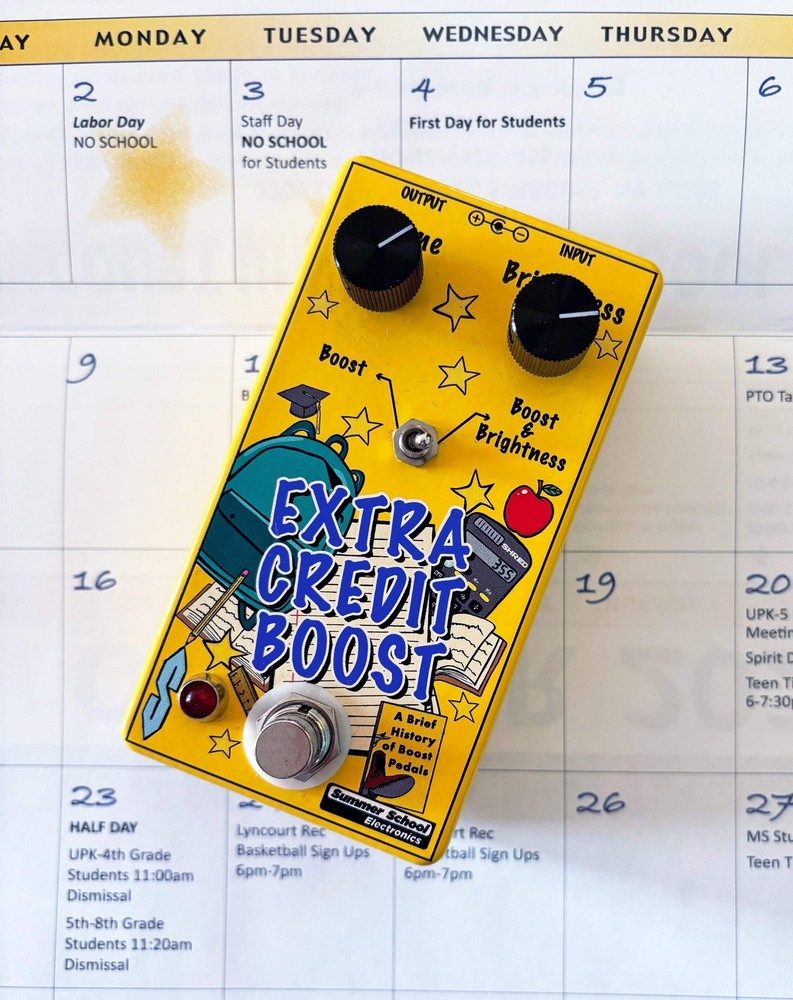 Summer School Electronics Extra Credit Boost Pedal