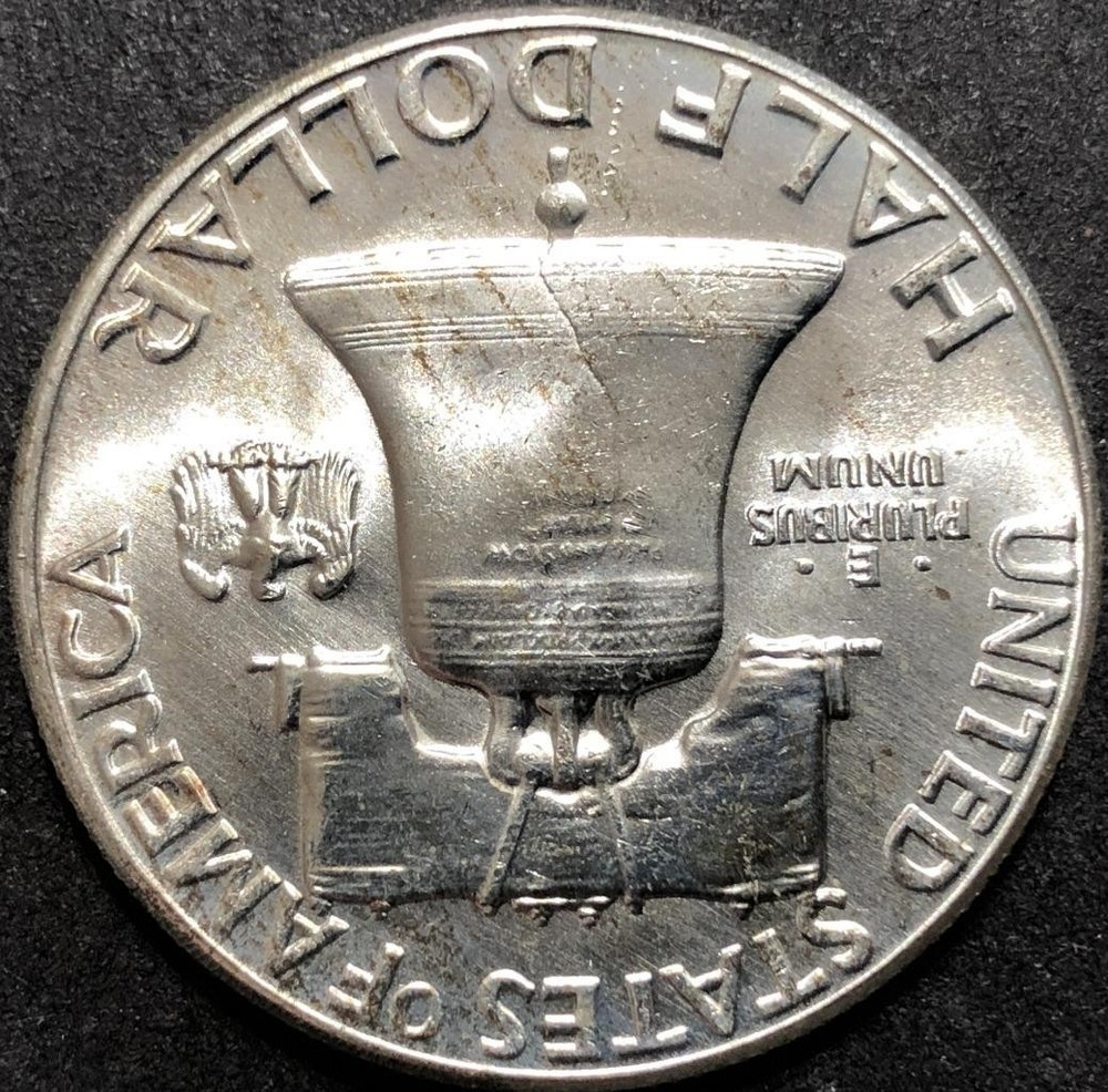 UNC 1963 FRANKLIN 90% SILVER HALF DOLLAR COIN
