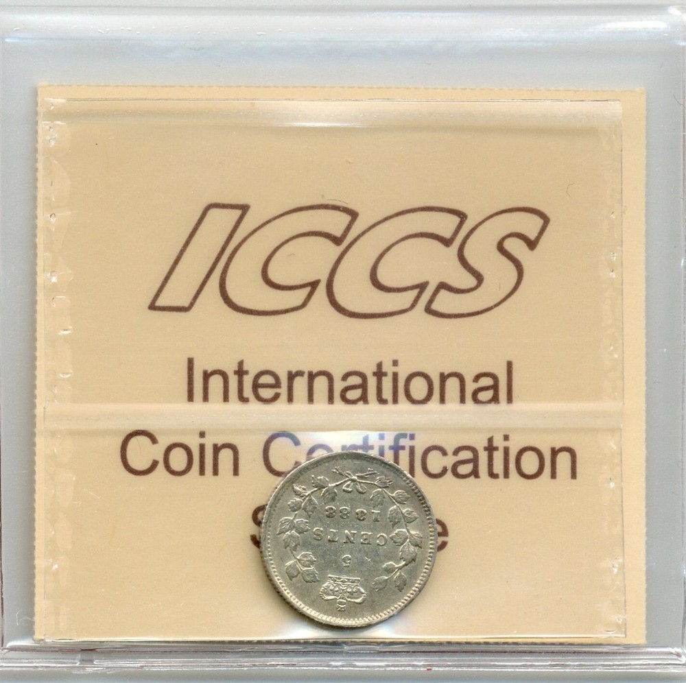 1888 Canada 5 Cent - ICCS EF 40
