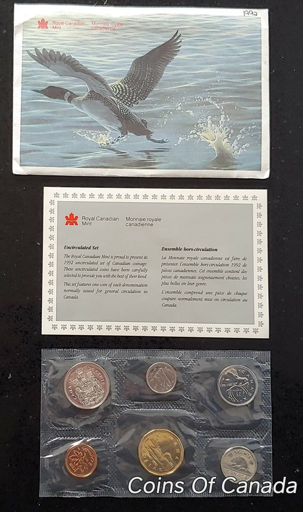 1992 Canada Prooflike 6 Coin Original Set Multiple Sets Available #coinsofcanada