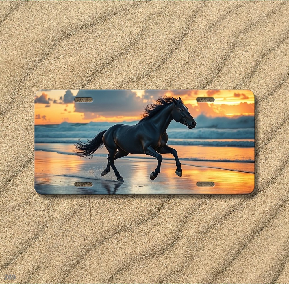 Mustang Horse License Plate Name Personalization Available Dynamic Horse Image D