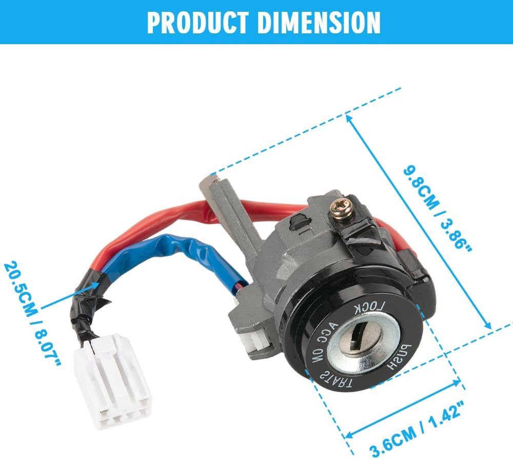 Ignition Switch Ignition Lock Cylinder Starter with Key 81910-3XA00 Complete for