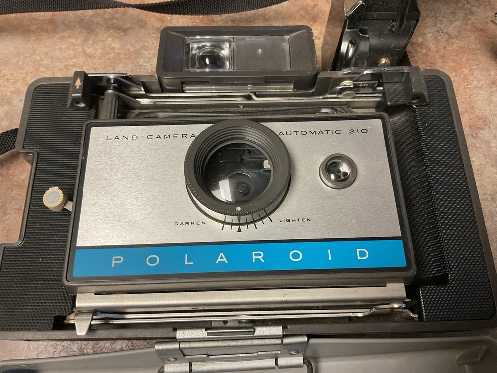 Polaroid Land Camera Automatic 210 With Flash UNTESTED - Sold As Is