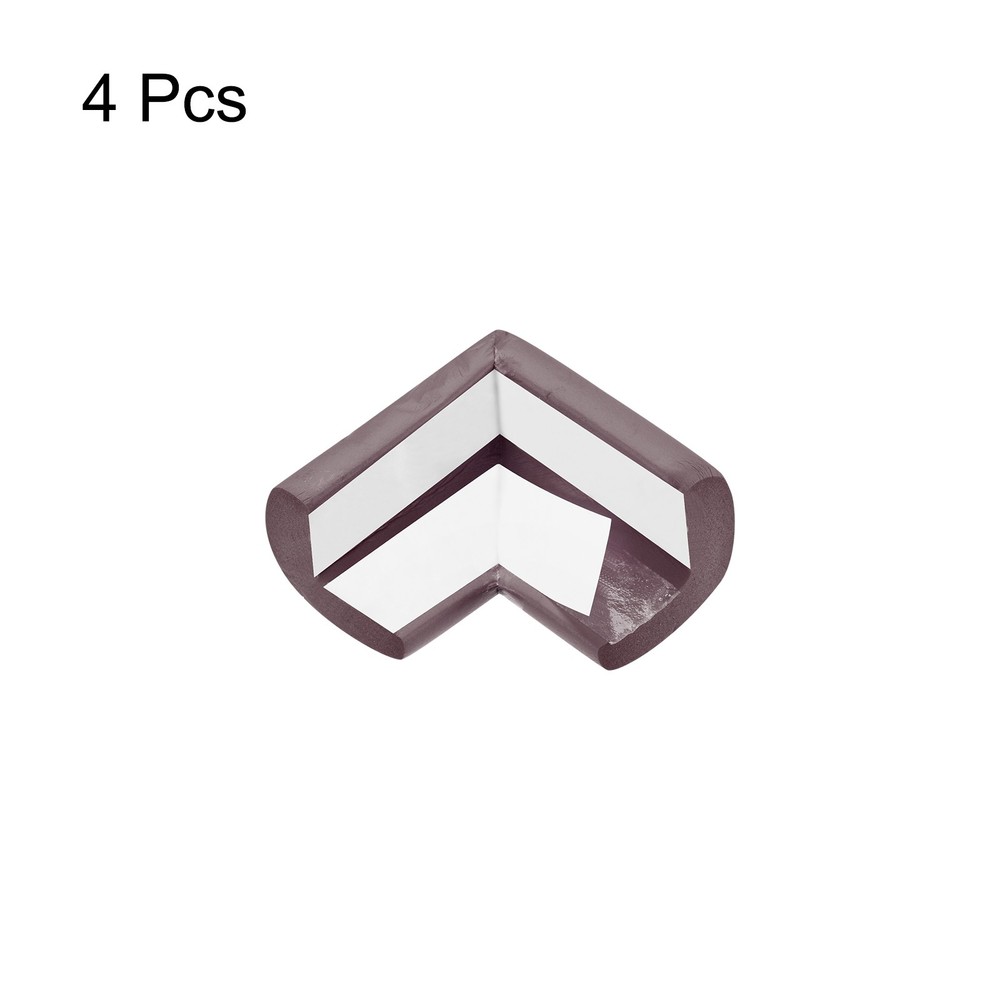 Corner Guards Edge Protectors, 4Pack Foam Bumper L Shape, 55mm, Brown