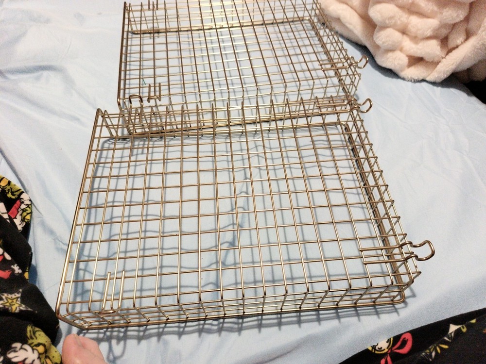 Metal Wire Stackable Letter Desktop Tray Organizer for Office Paper