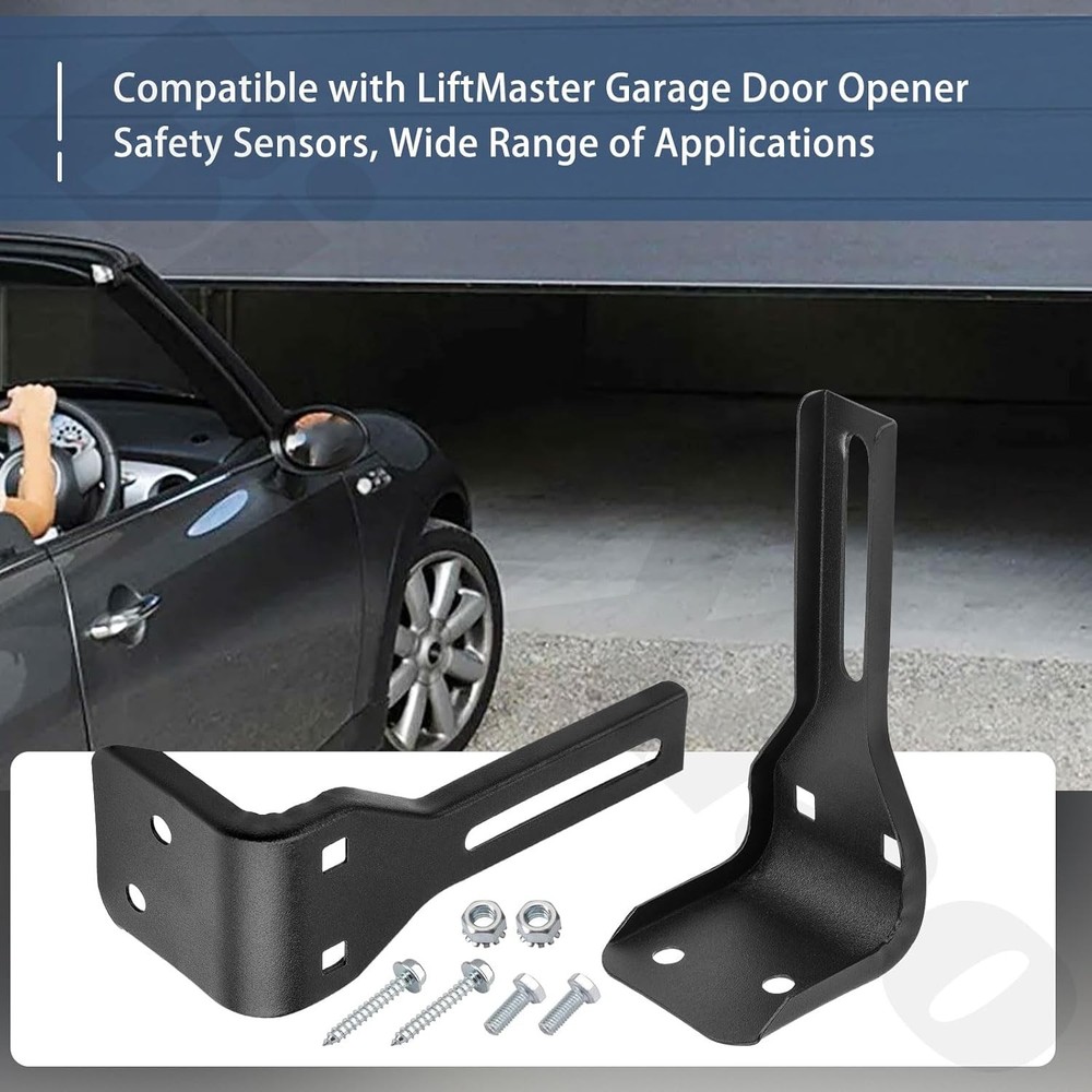 Safety Sensor Extension Bracket Kit 2 Pcs for Garage Door Systems