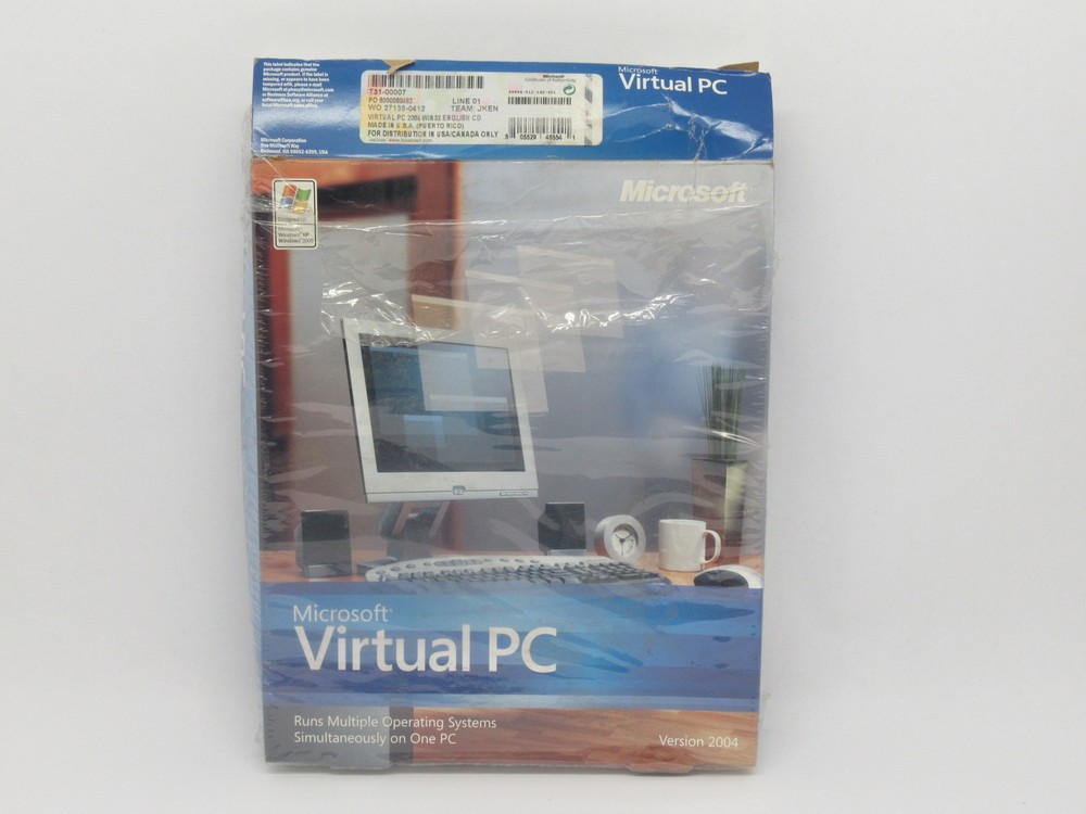 Microsoft T31-00007 Virtual PC 2004 WIN32 English CD DMG BOX NEW