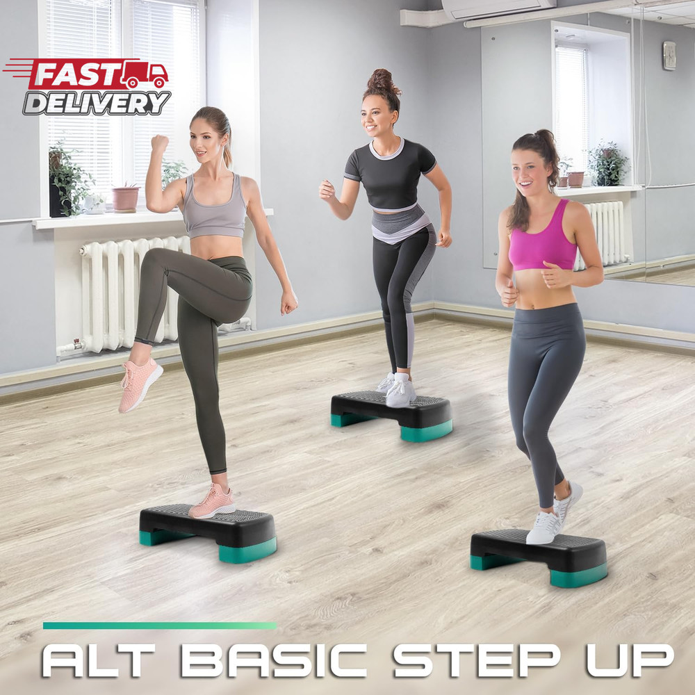 Yes4All Aerobic Exercise Step Platform, Exercise Stepper with Risers for Cardio