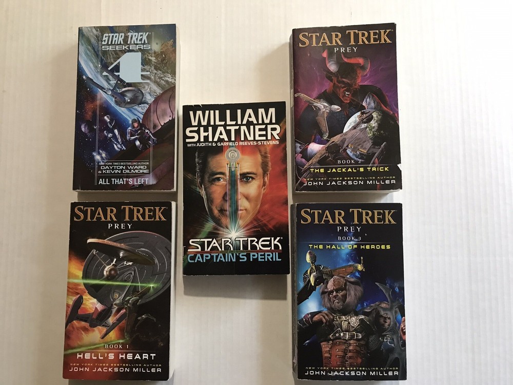 Star Trek 5 Book Paperback Bundle, Pre-Owned